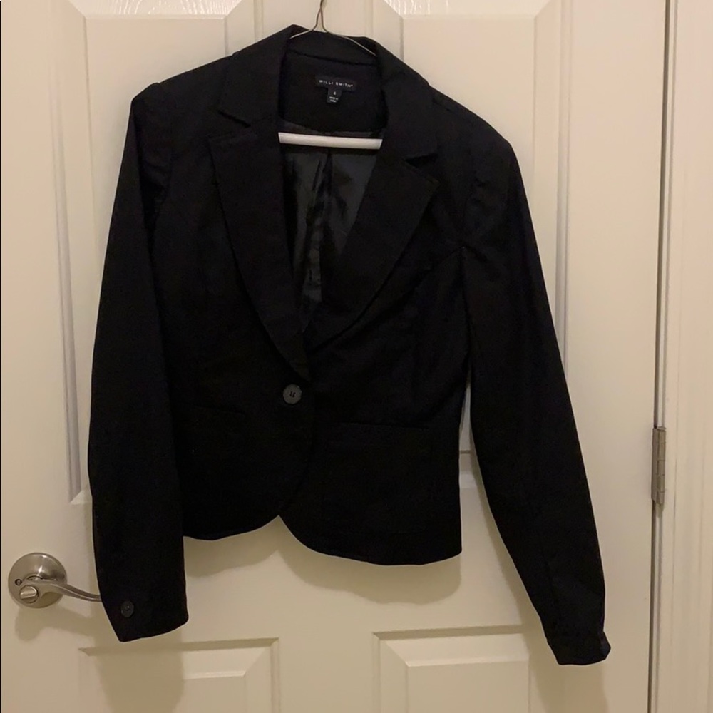Black Willi Smith Cropped Blazer